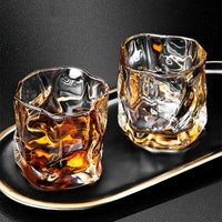 Premium Distorted Whiskey Glass