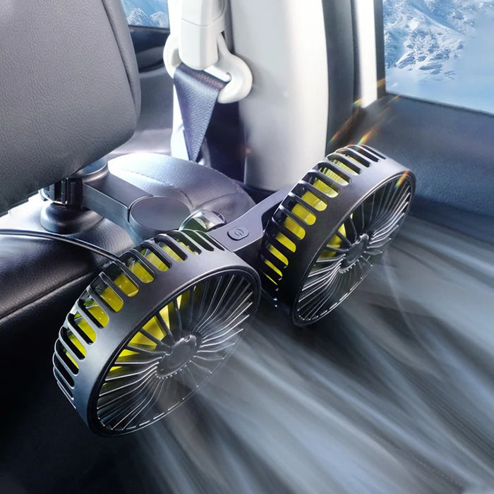 Portable Adjustable Dual Fan Car Air Cooling Unit