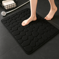 Embossed Cobblestone Memory Foam Non-slip Bathmat