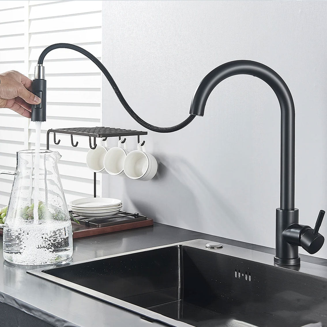 Contemporary Pullout Touch Sensitive Faucet