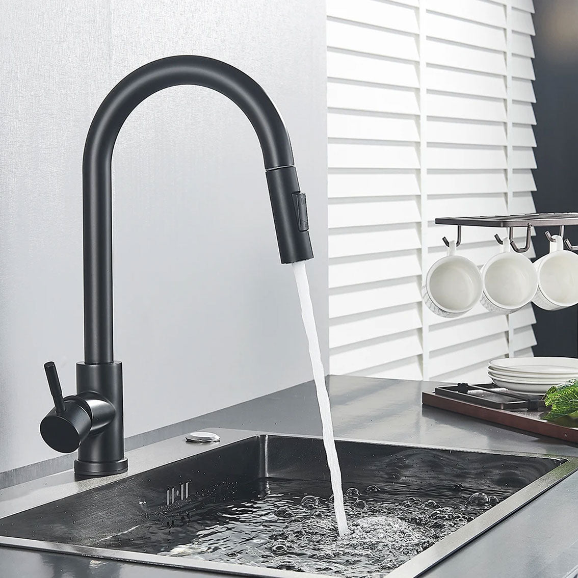 Contemporary Pullout Touch Sensitive Faucet