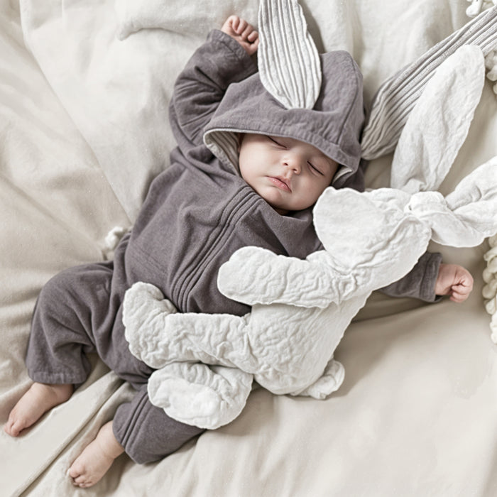 Hooded Bunny Baby Onesie