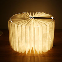 Wooden Folding Book Light