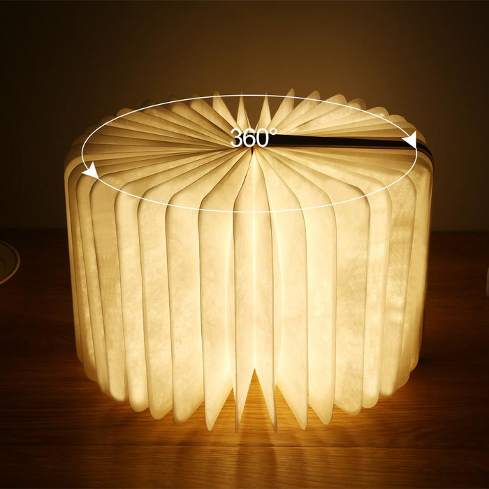 Wooden Folding Book Light