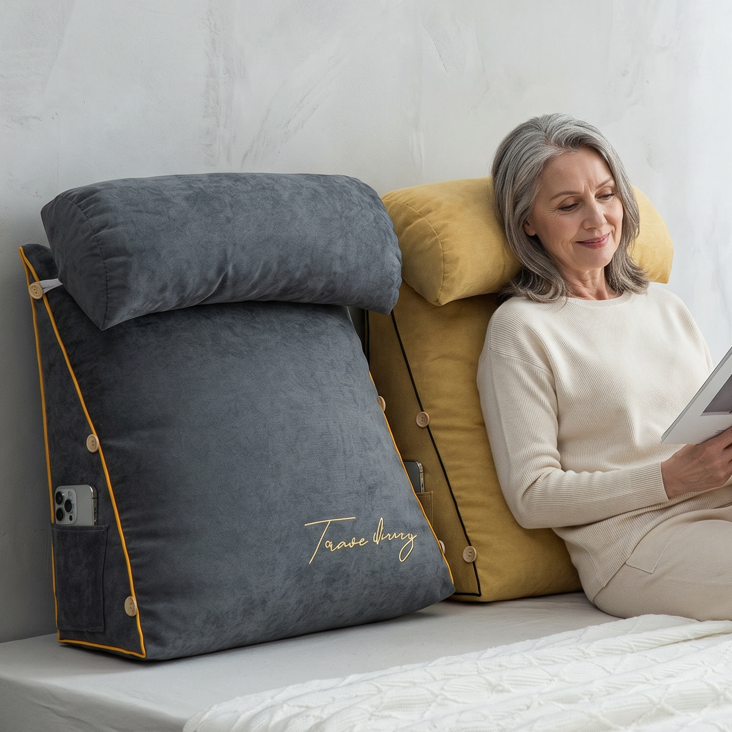 Luxury Backrest Reading Pillow