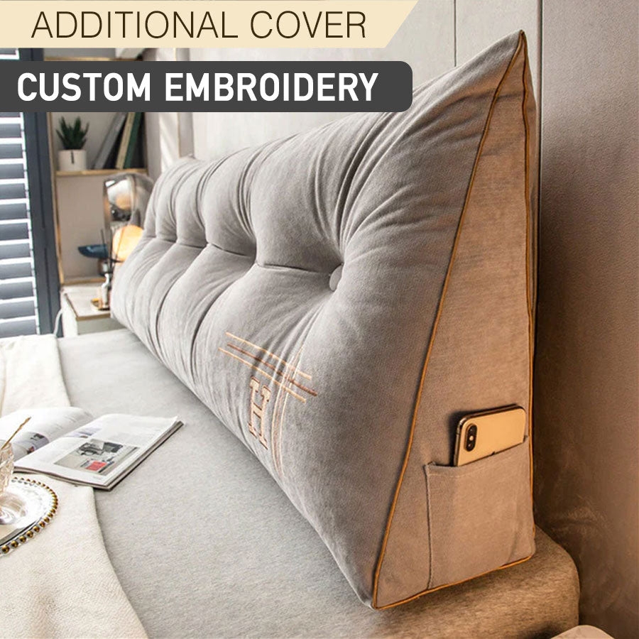 Additional Cover For Luxury Custom Embroidered Wedge Pillow