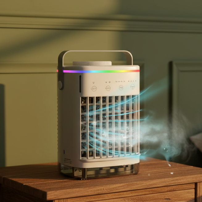 Portable Air Conditioner - Ultra Quiet Energy Efficient Air Cooling Unit