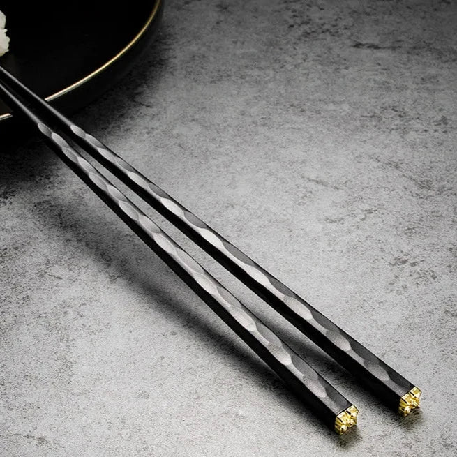 Set Of 5 Premium Metal Contemporary Chopsticks