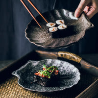 Rustic Seashell Ceramic Plates