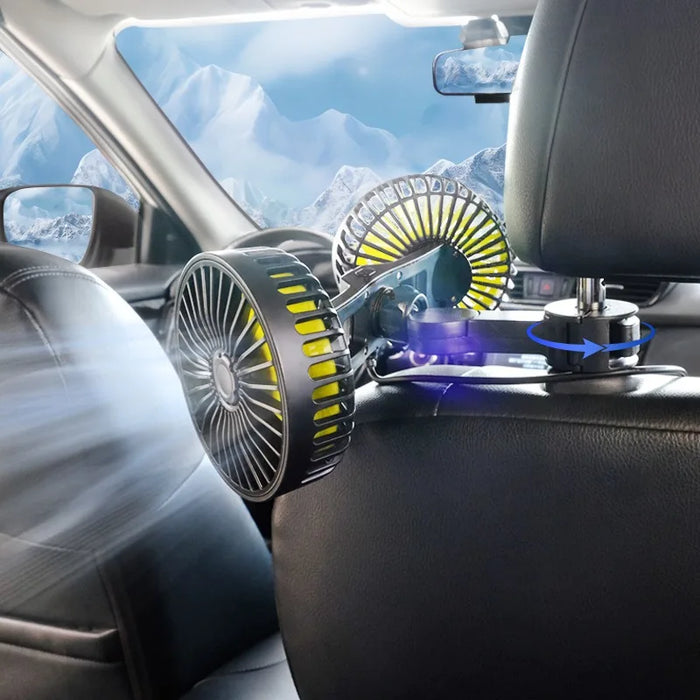 Portable Adjustable Dual Fan Car Air Cooling Unit