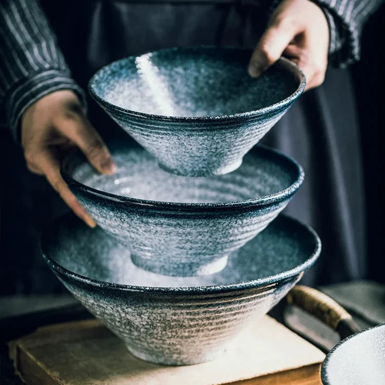 Japenese Inspired Ceramic Ramen Bowl