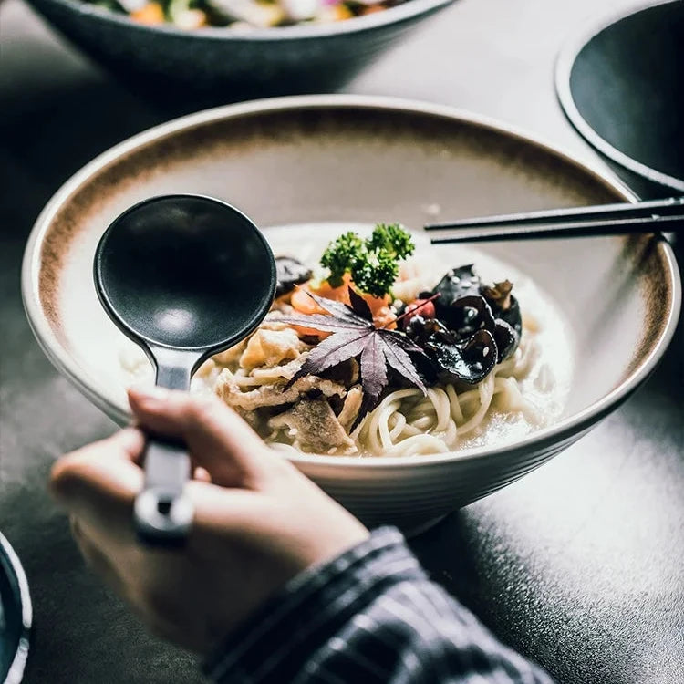 Japenese Inspired Ceramic Ramen Bowl