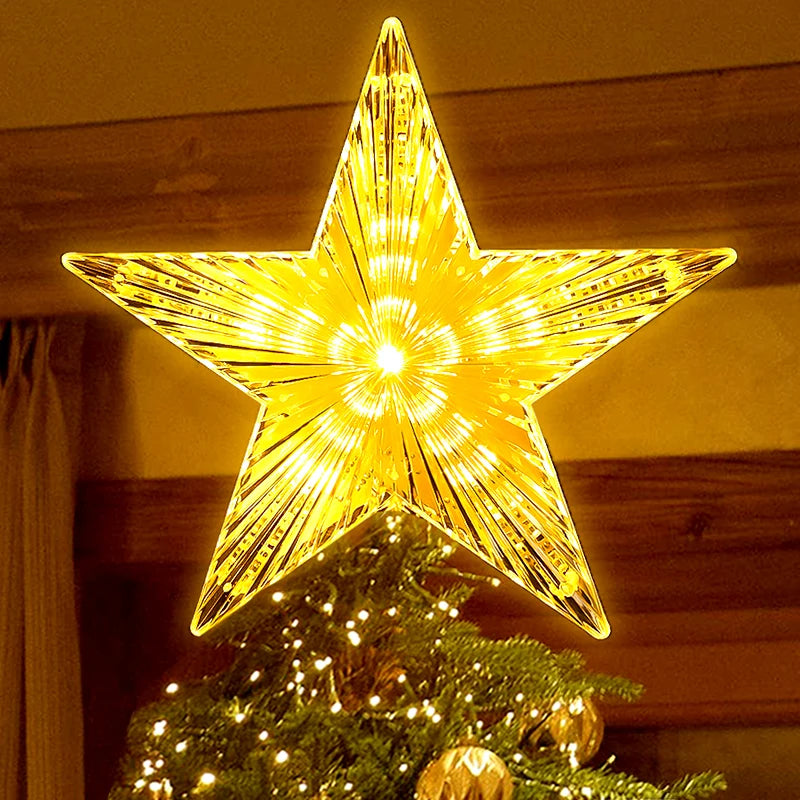 LED Light Up Christmas Tree Topper