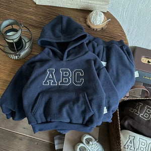 Children's Fur Lined ABC Hooded Sweater
