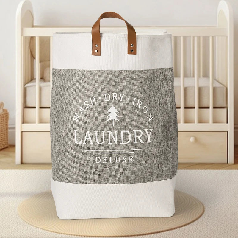 Laundry tote bag with handles sale