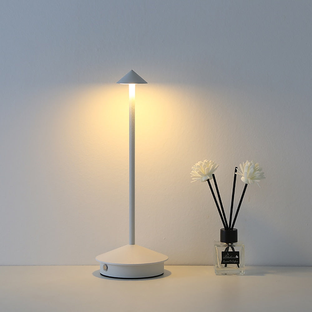 Cordless Modern Arrow Table Lamp