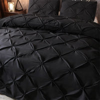 Diamond Pintuck Duvet Cover 3 Piece Bed Set