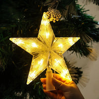 LED Light Up Christmas Tree Topper