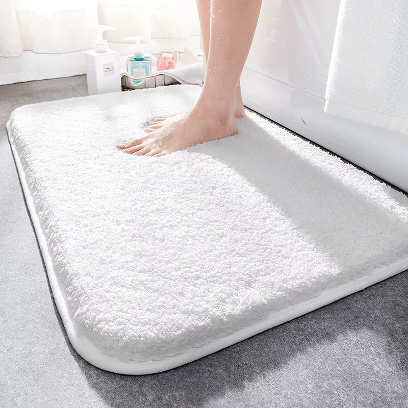 Super Thick Bathroom Rug Non-Slip Bath Rug Luxury Washable Bath