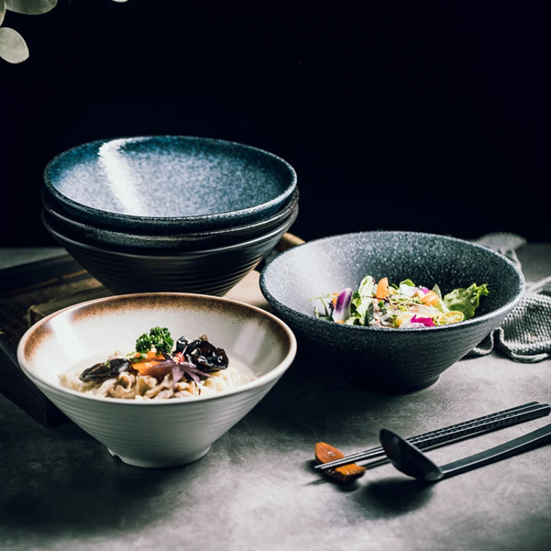 Japenese Inspired Ceramic Ramen Bowl