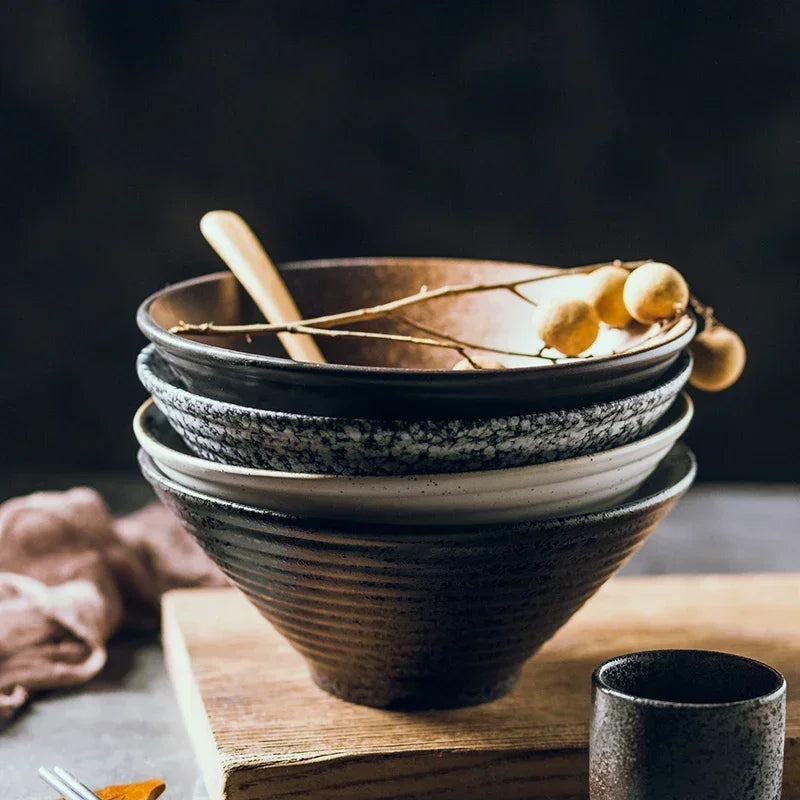 Japenese Inspired Ceramic Ramen Bowl