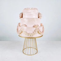 Gold Chic Minimalist Metal Cake Stand