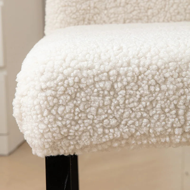 Teddy Fleece Dining Chair Cover
