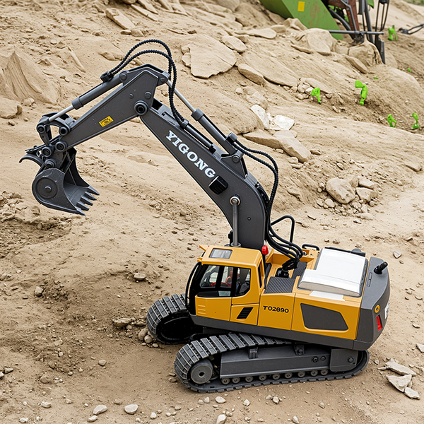Remote Control Excavator Toy - Remote Control Digger - Toys For 3