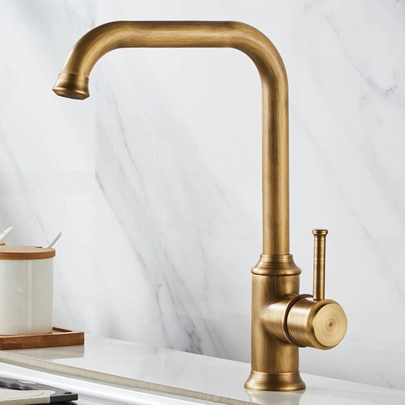 Vintage Brushed Brass Faucet