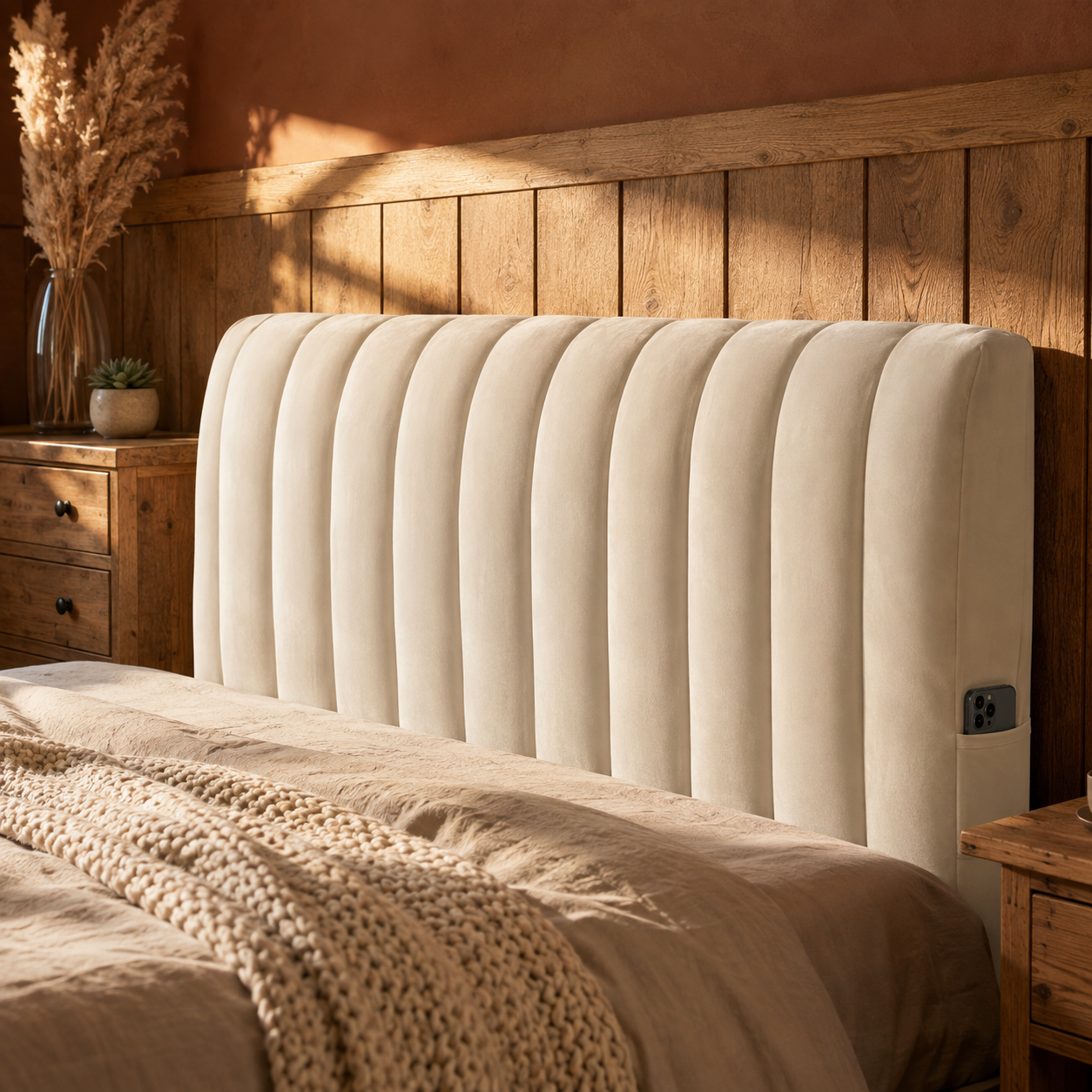 Premium Padded Headboard Cover