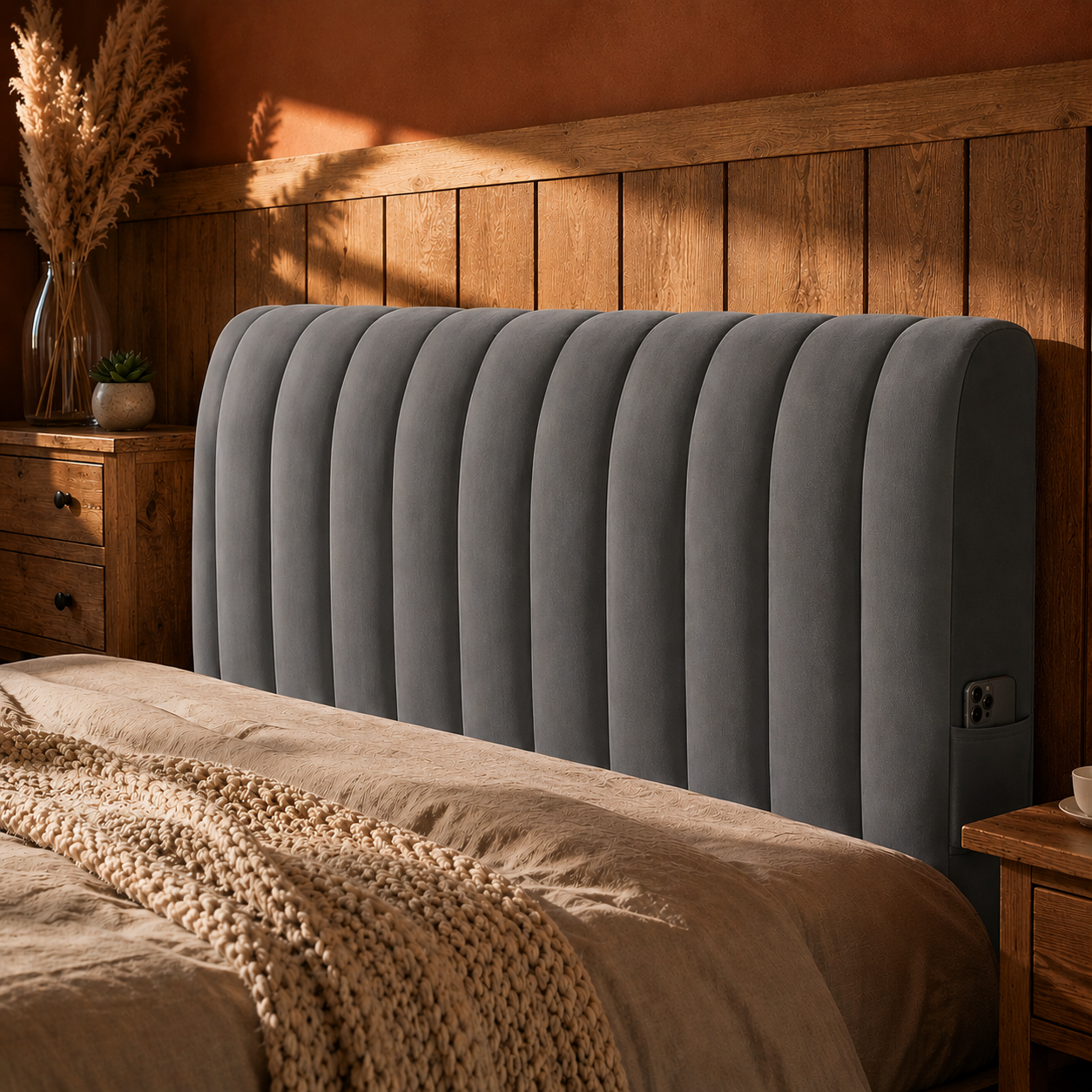 Premium Padded Headboard Cover