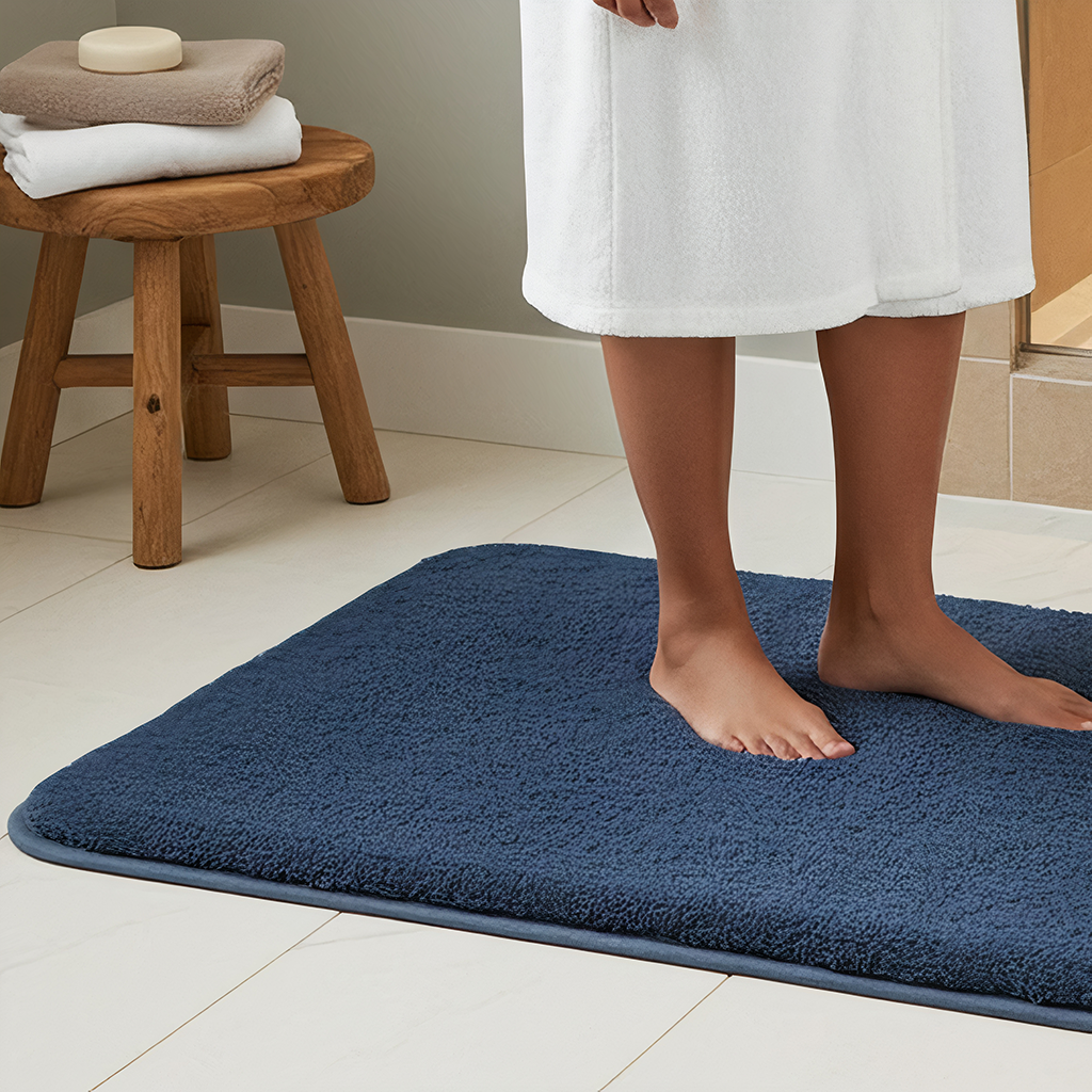 Super Thick Bathroom Rug - Non-Slip Bath Rug Luxury Washable Bath Rug ...