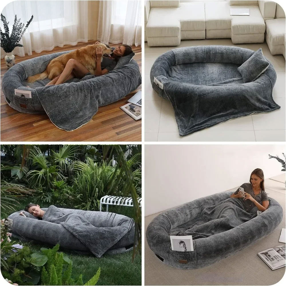 Hot dog bed for humans best sale