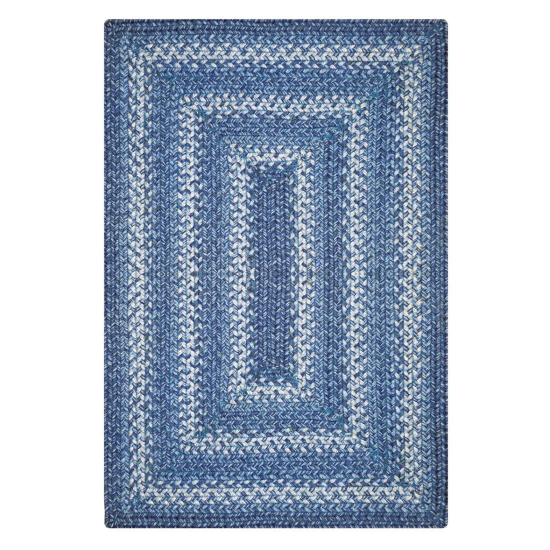 Blue Braided Jute Rug - Durable Area Rugs - Living Room Rug - Entryway ...