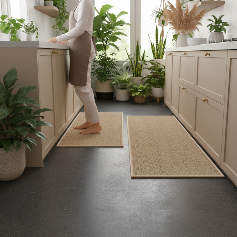 Sisal Washable Non-Slip Kitchen / Entryway Runner Rug