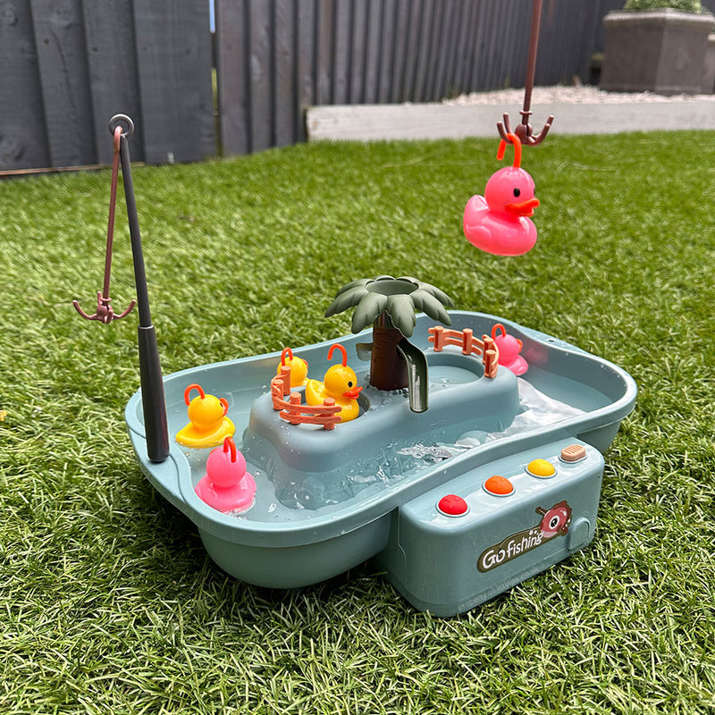 Hook The Duck - Interactive Game With Moving Water