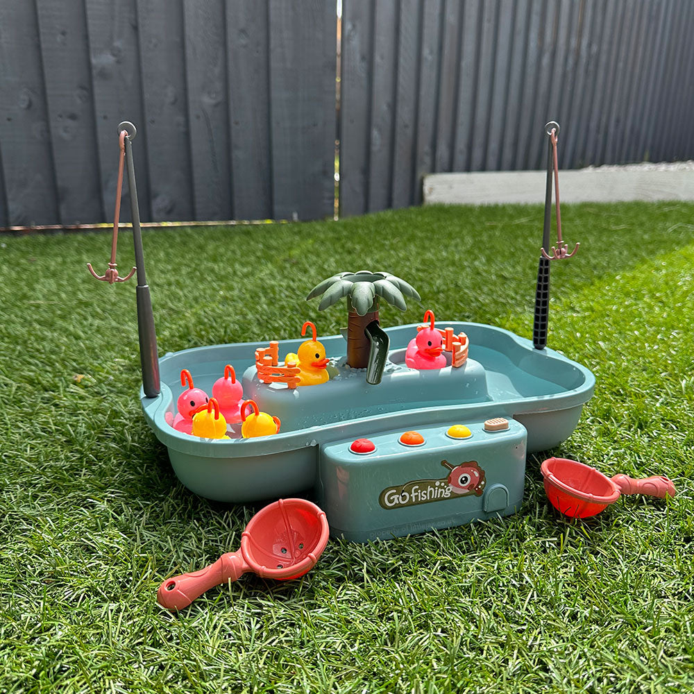 Running Water Flow Hook The Duck Game - Outdoor Toys - Garden Toys - Toys & Games For Toddlers - Toys For 3 Year Old