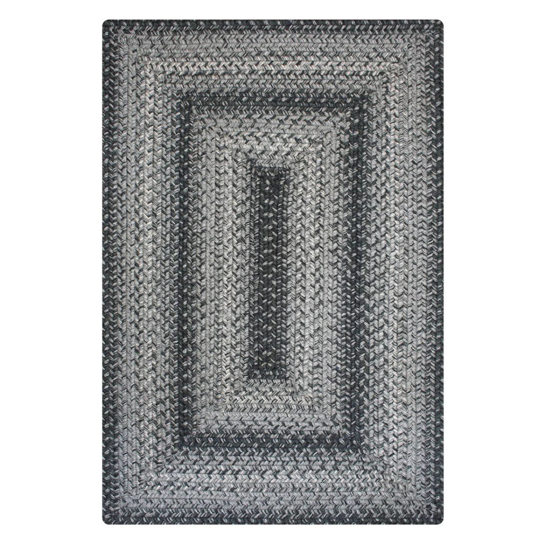 Flint Gray Braided Jute Accent Rug