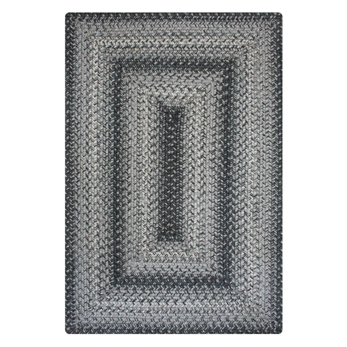 Flint Gray Braided Jute Rug