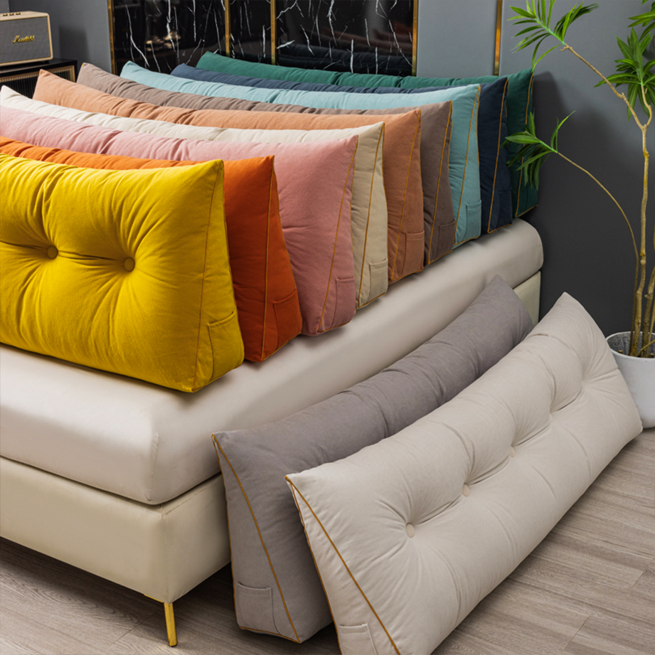The range of Luxury Chic Wedge Pillow cover colours