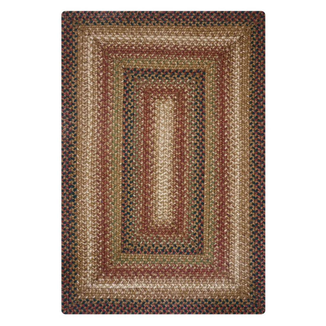Gingerbread Multi Braided Jute Accent Rug