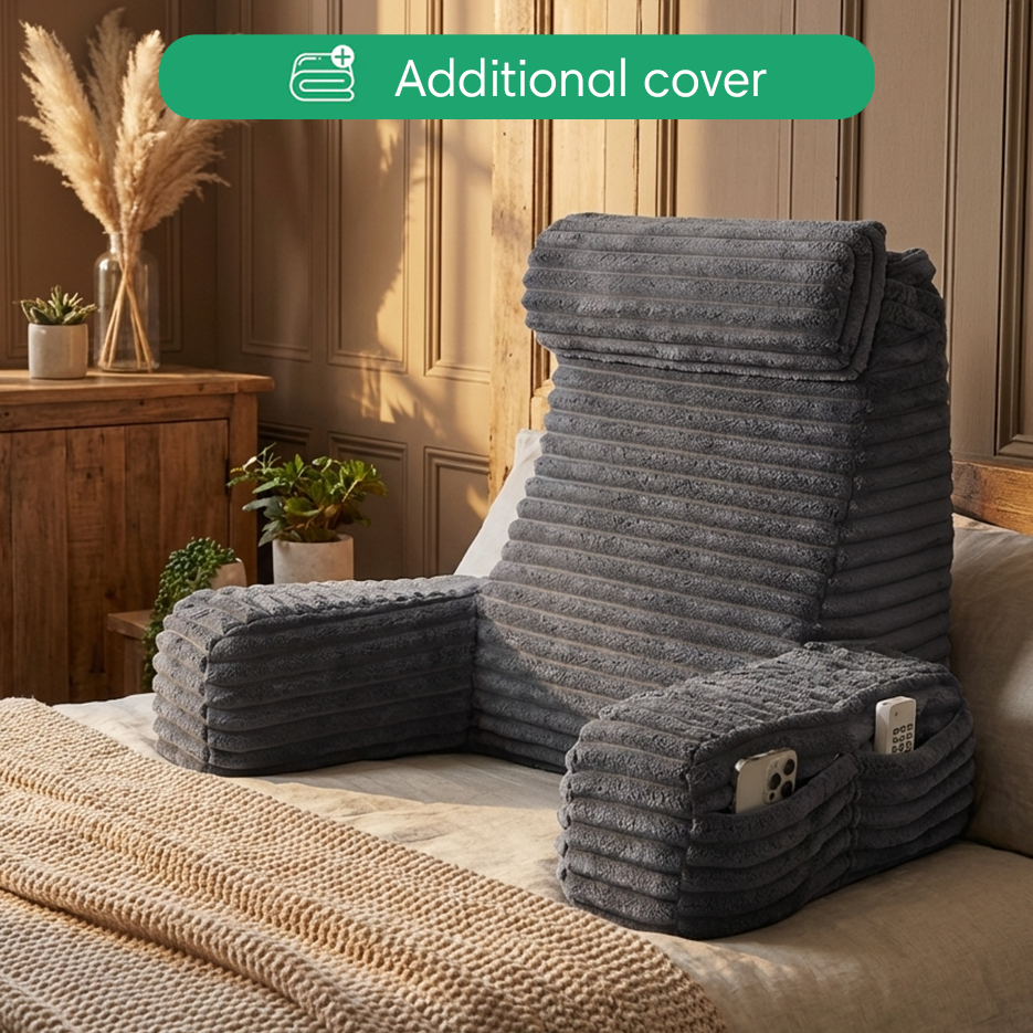 Additional Cover For Luxury Backrest Pillow With Arms & Adjustable Headrest