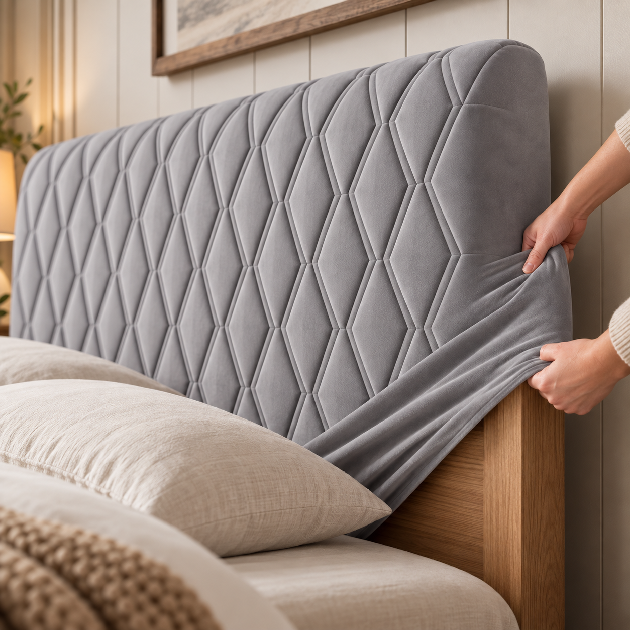 Premium Quilted Headboard Cover