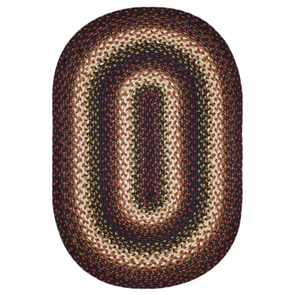 Frenzy Rugs Harvest Red Oval Jute Rug - Durable Area Rugs - Living Room Rug ...