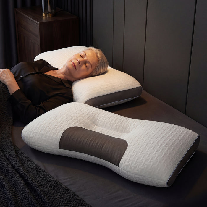 Hybrid Pillow For Back & Side Sleepers - Neck Support Pillow