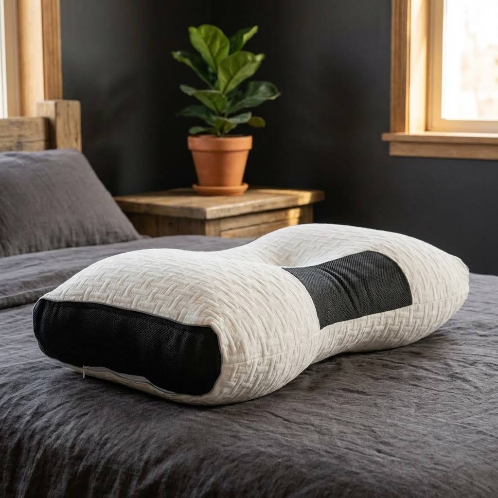 Hybride kussen voor rug- en zijslapers - neksteunkussen