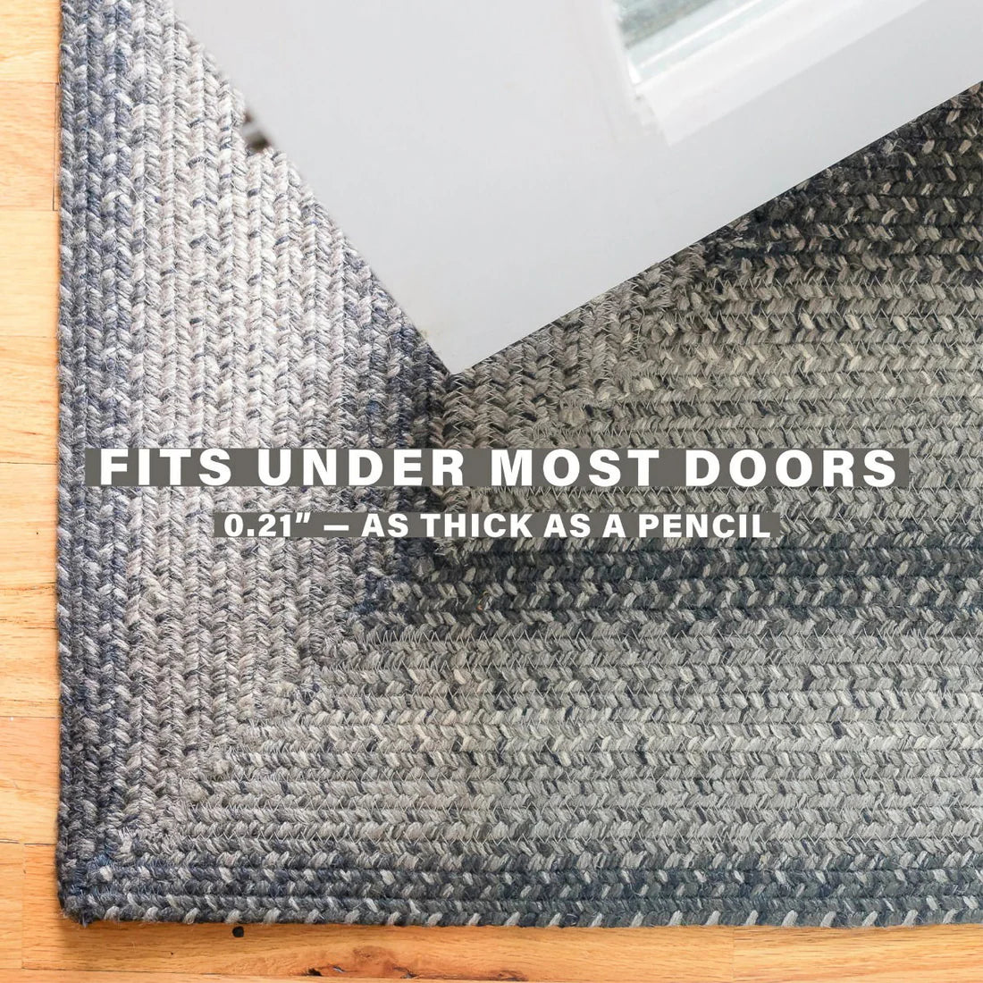 Flint Gray Braided Jute Accent Rug