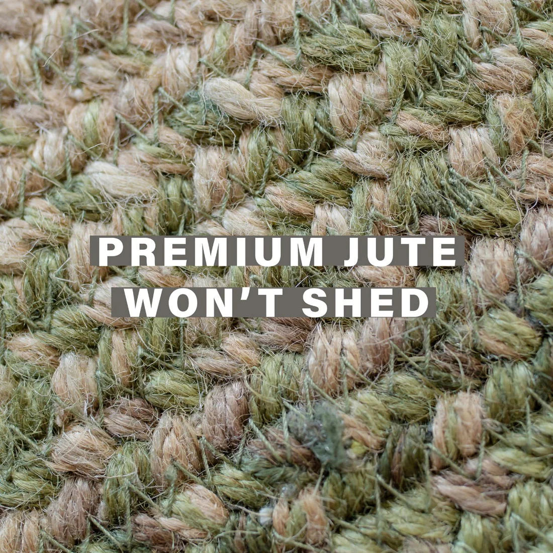 Fresh Rugs Olive Green Jute Rug - Durable Area Rugs - Living Room Rug - Entryway ...