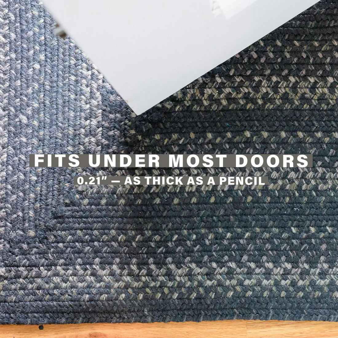 Jet Black Braided Jute Accent Rug