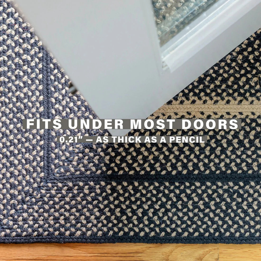 Charcoal Natural Braided Jute Accent Rug